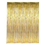 Metallic fringe foil curtain party