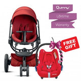 Quinny Moodd Red Rumour. FREE Maxi-Cosi CabrioFix !