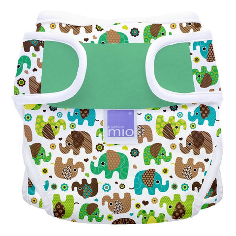 Miosoft Nappy Cover - Size 1 (<9kg) - Elephant Parade