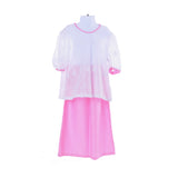 Girl's Soft Pinky Baju Kurung Moden