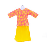 Girl's Striking Yellow Baju Kurung