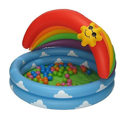 Paradise Inflatable Rainbow Water & Ball Poll