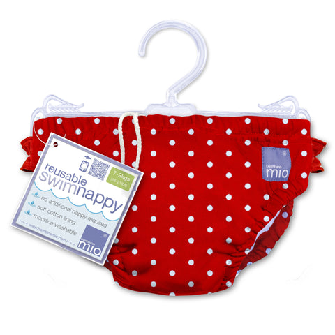 Swim Nappies - Red Polka Dot