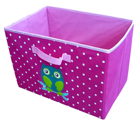 Neo Geo Kids Foldable Box - Owl(Pink)